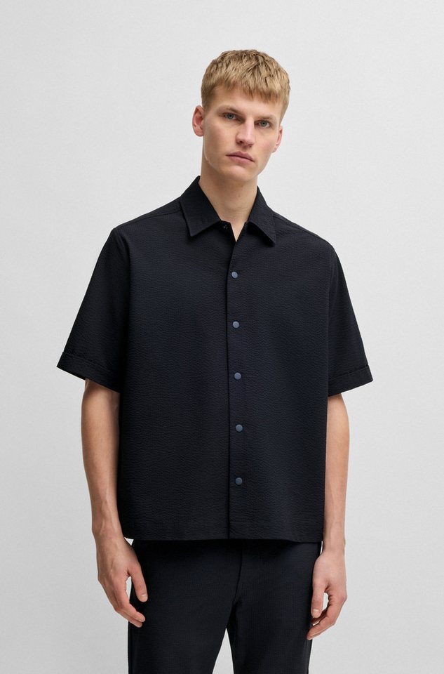 BOSS ORANGE Kurzarmhemd Lapoully mit leichter Struktur von BOSS ORANGE