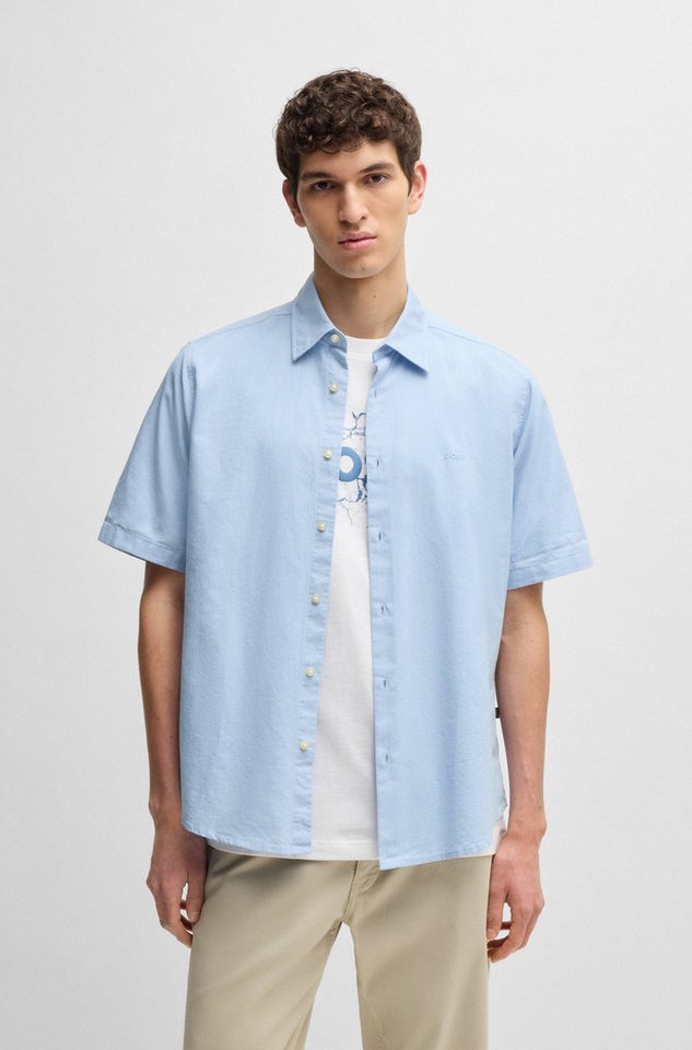 BOSS ORANGE Kurzarmhemd Rash mit tonigem Logo von BOSS ORANGE