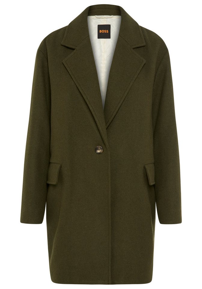 BOSS ORANGE Kurzmantel Calesara Premium Damenmode in gerader Passform, Woll-Anteil von BOSS ORANGE