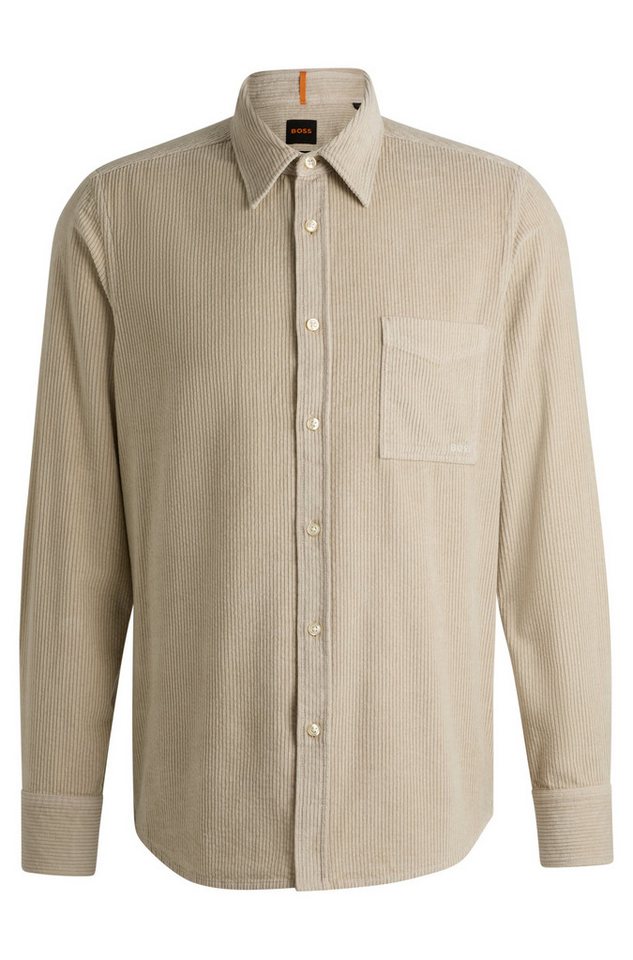 BOSS ORANGE Langarmhemd Relegant mit Logo-Stickerei von BOSS ORANGE
