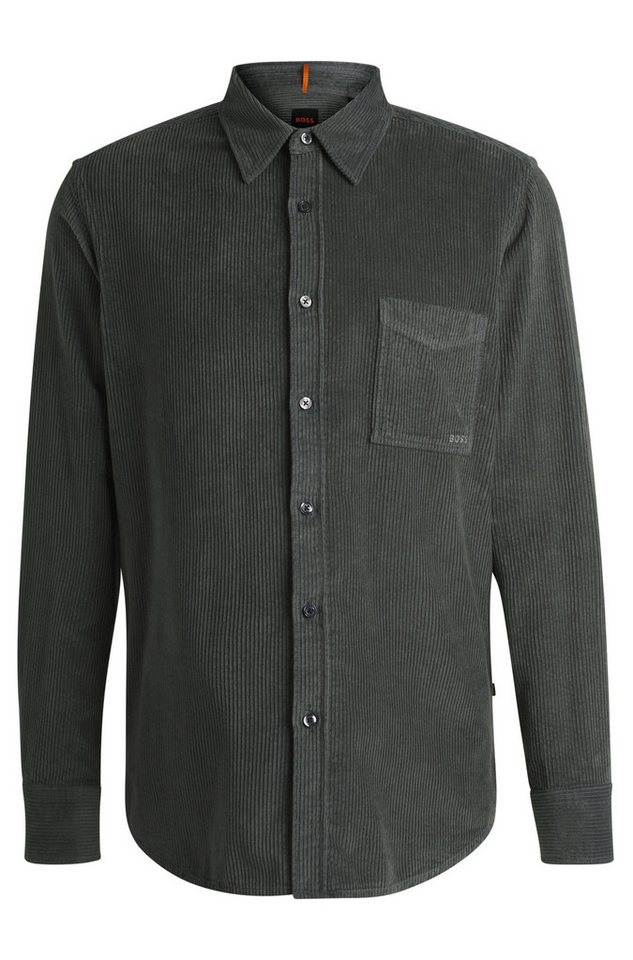 BOSS ORANGE Langarmhemd Relegant mit Logo-Stickerei von BOSS ORANGE