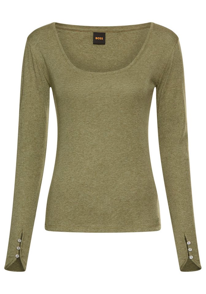 BOSS ORANGE Langarmshirt Edeline Premium Damenmode von BOSS ORANGE