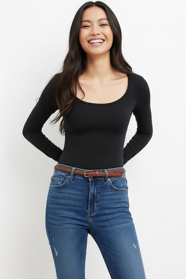 BOSS ORANGE Langarmshirt Edeline Premium Damenmode von BOSS ORANGE