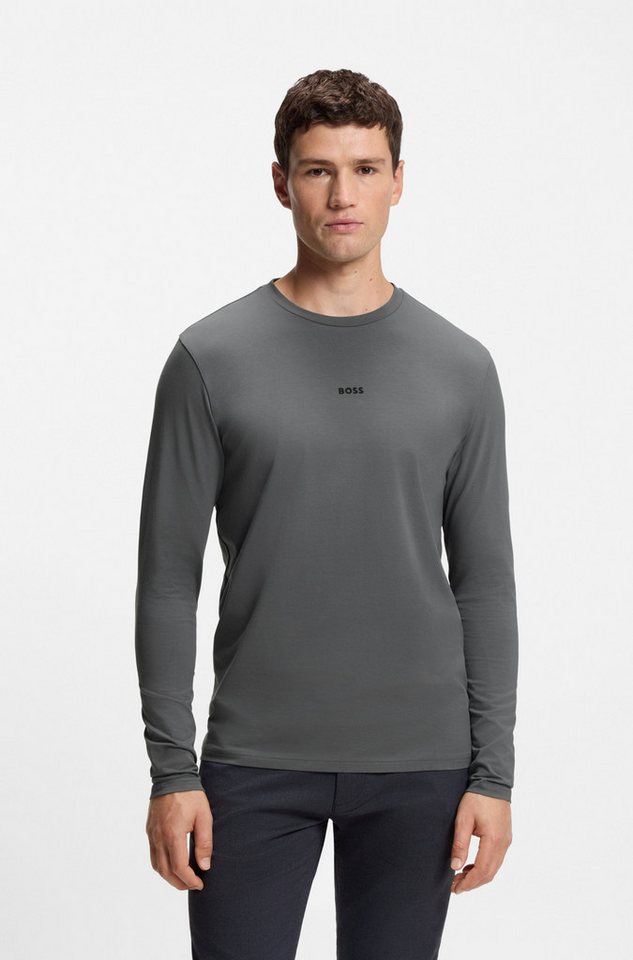 BOSS ORANGE Langarmshirt TChark mit Logo-Schriftzug von BOSS ORANGE