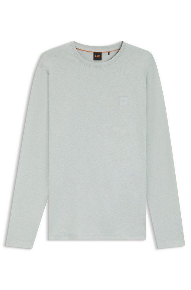 BOSS ORANGE Langarmshirt Tacks mit Markenlogo auf der Brust von BOSS ORANGE