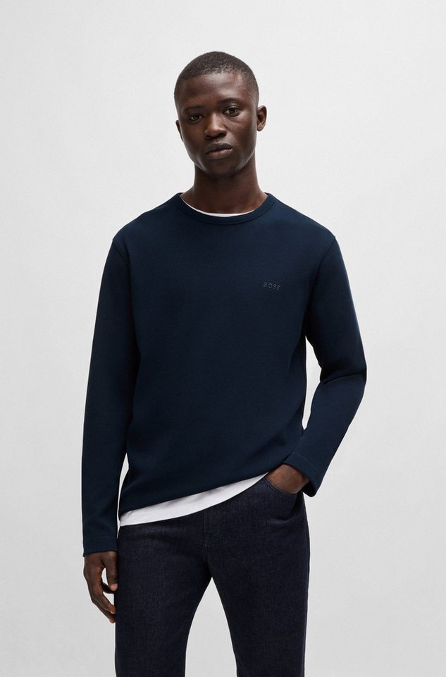 BOSS ORANGE Langarmshirt Tempesto mit BOSS-Stickerei von BOSS ORANGE