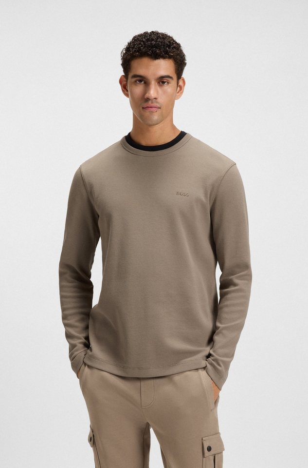 BOSS ORANGE Langarmshirt Tempesto mit BOSS-Stickerei von BOSS ORANGE
