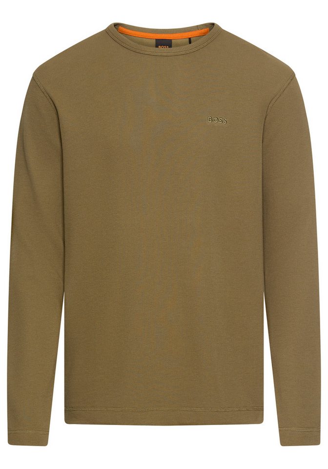 BOSS ORANGE Langarmshirt Tempesto mit BOSS-Stickerei von BOSS ORANGE