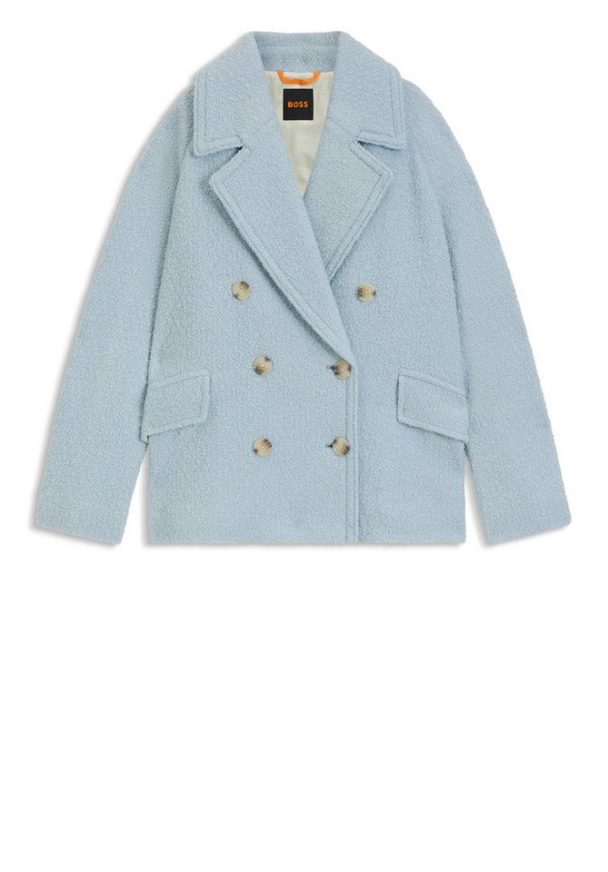 BOSS ORANGE Langmantel Caban-Mantel mit Bouclé-Struktur (1-tlg) von BOSS ORANGE