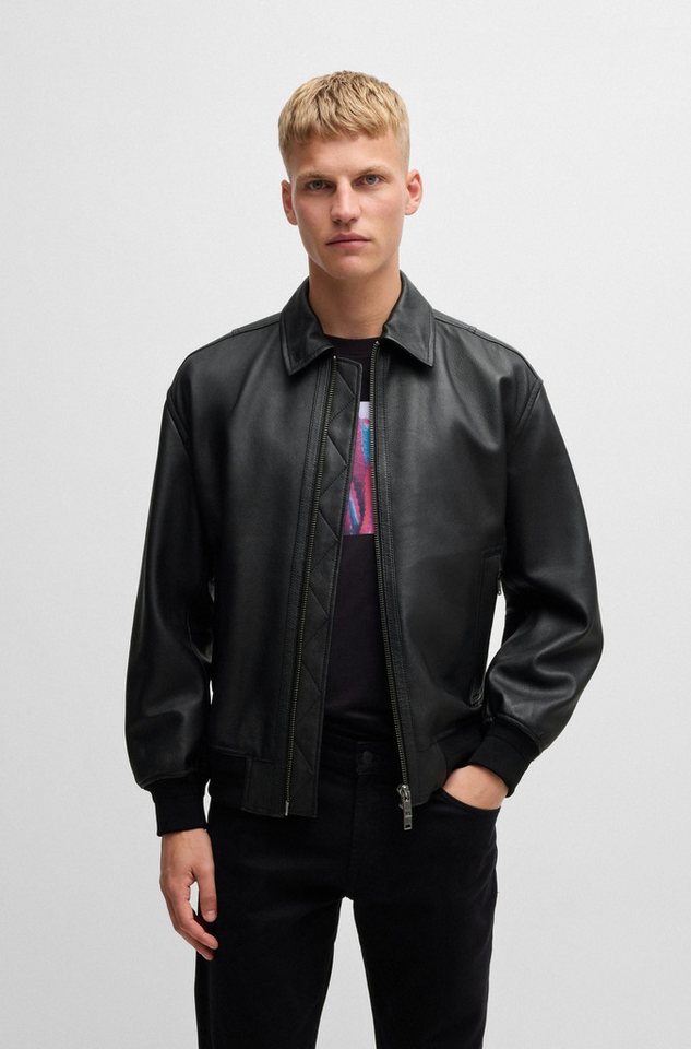 BOSS ORANGE Lederjacke Joloco in Blousonform von BOSS ORANGE