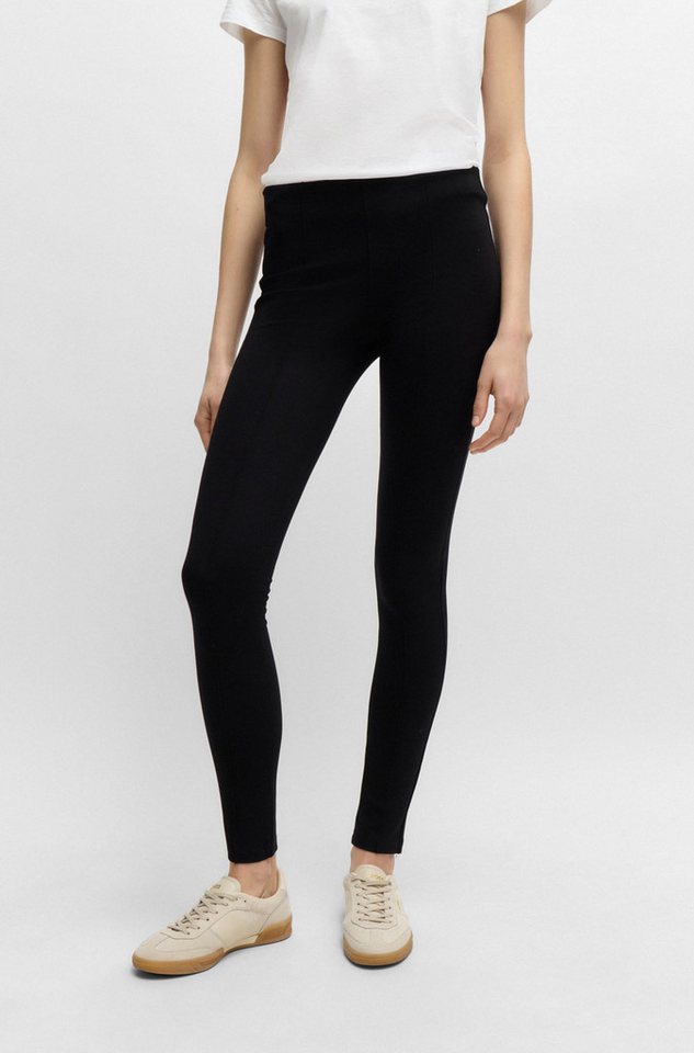 BOSS ORANGE Leggings Estretch Premium Damenmode Naht-Details auf der Vorderseite von BOSS ORANGE