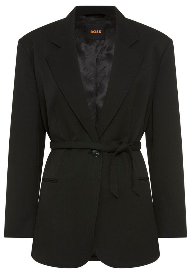 BOSS ORANGE Longblazer Jalara Premium Damenmode mit Gürtel zum Binden in der Taille von BOSS ORANGE
