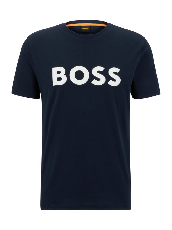 BOSS ORANGE Longsleeve T-Shirt mit Logoprint - Gerade von BOSS ORANGE