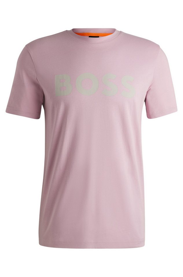 BOSS ORANGE Longsleeve T-Shirt mit Logoprint - Gerade von BOSS ORANGE