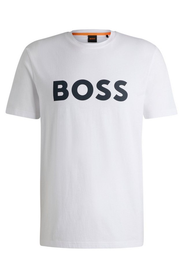 BOSS ORANGE Longsleeve T-Shirt mit Logoprint - Gerade von BOSS ORANGE