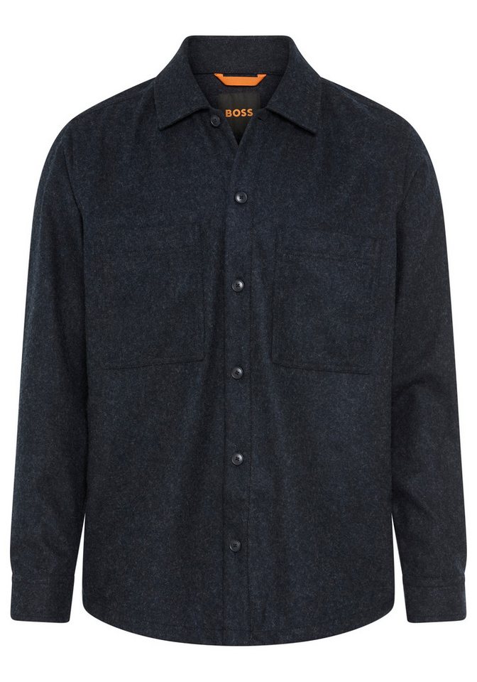 BOSS ORANGE Outdoorhemd Locky oversize fit, meliert von BOSS ORANGE