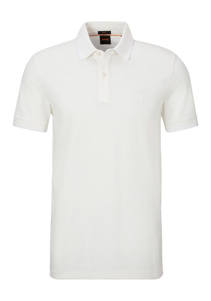 BOSS ORANGE Poloshirt Passertip mit BOSS Logo-Badge von BOSS ORANGE