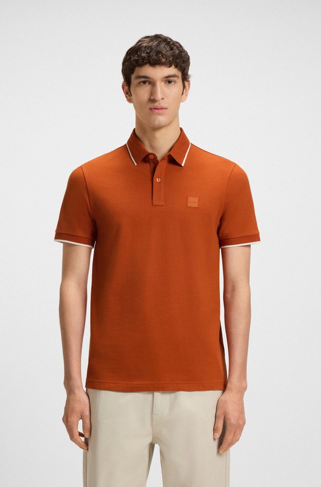 BOSS ORANGE Poloshirt Passertip mit BOSS Logo-Badge BOSS ORANGE Poloshirt Passertip mit BOSS Logo-Badge von BOSS ORANGE
