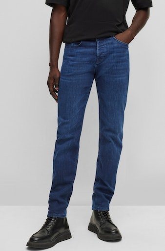 BOSS ORANGE Regular-fit-Jeans Taber BC P mit Leder-Badge von BOSS ORANGE