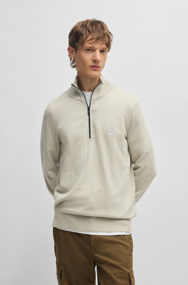 BOSS ORANGE Rollkragenpullover Kanobix_S mit Ton-in-Ton Logo von BOSS ORANGE