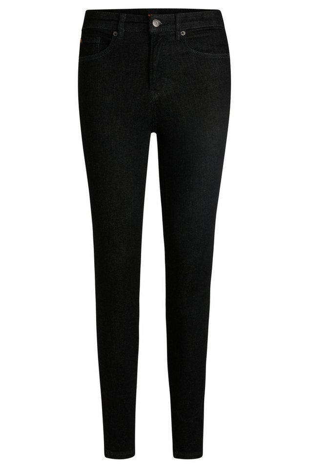 BOSS ORANGE Slim-fit-Jeans Maye High Rise Slim Premium Damenmode mit BOSS Leder-Badge von BOSS ORANGE