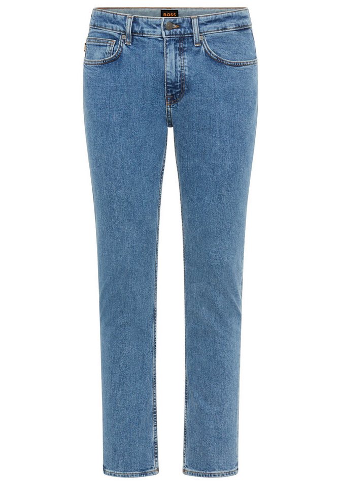 BOSS ORANGE Slim-fit-Jeans DELAWARE BO mit BOSS Leder-Badge von BOSS ORANGE