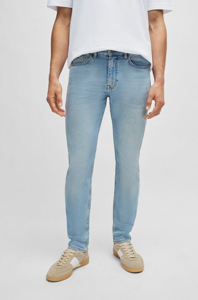 BOSS ORANGE Slim-fit-Jeans Delaware mit BOSS Leder-Badge von BOSS ORANGE