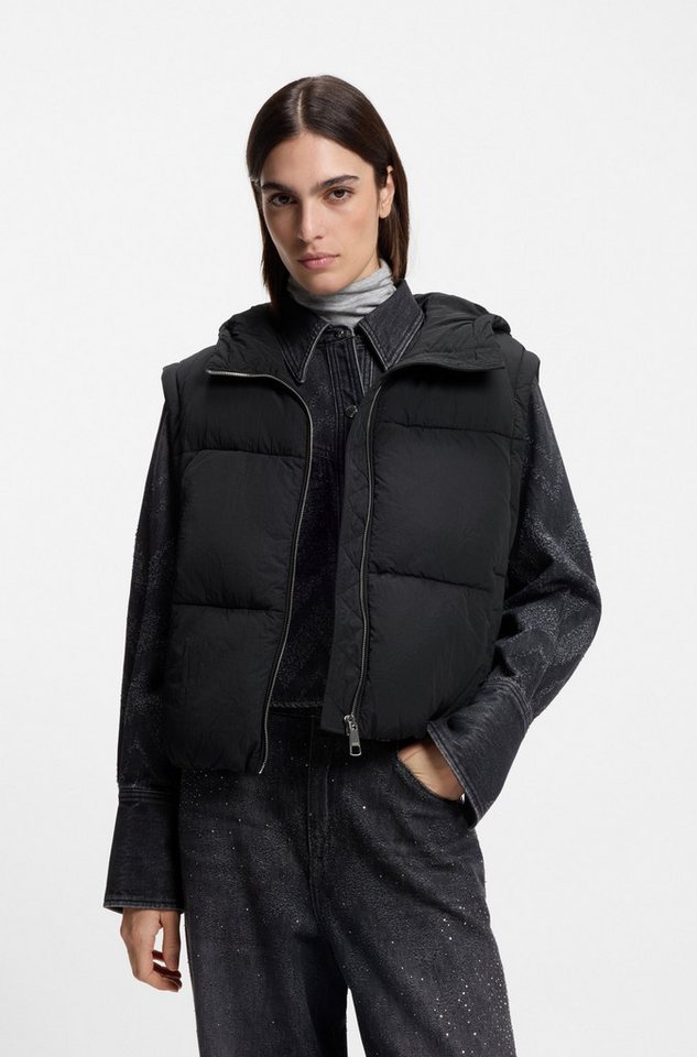 BOSS ORANGE Steppjacke Polala Premium Damenmode (2-St) mit abnehmbaren Ärmeln und Schal von BOSS ORANGE