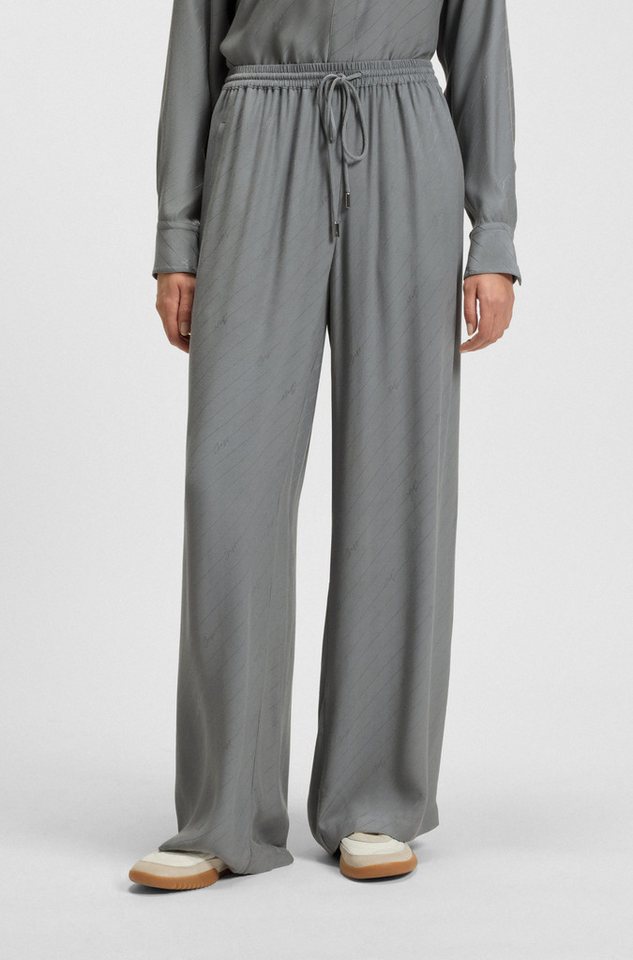 BOSS ORANGE Stoffhose Tane Premium Damenmode mit Logo-Jacquard von BOSS ORANGE
