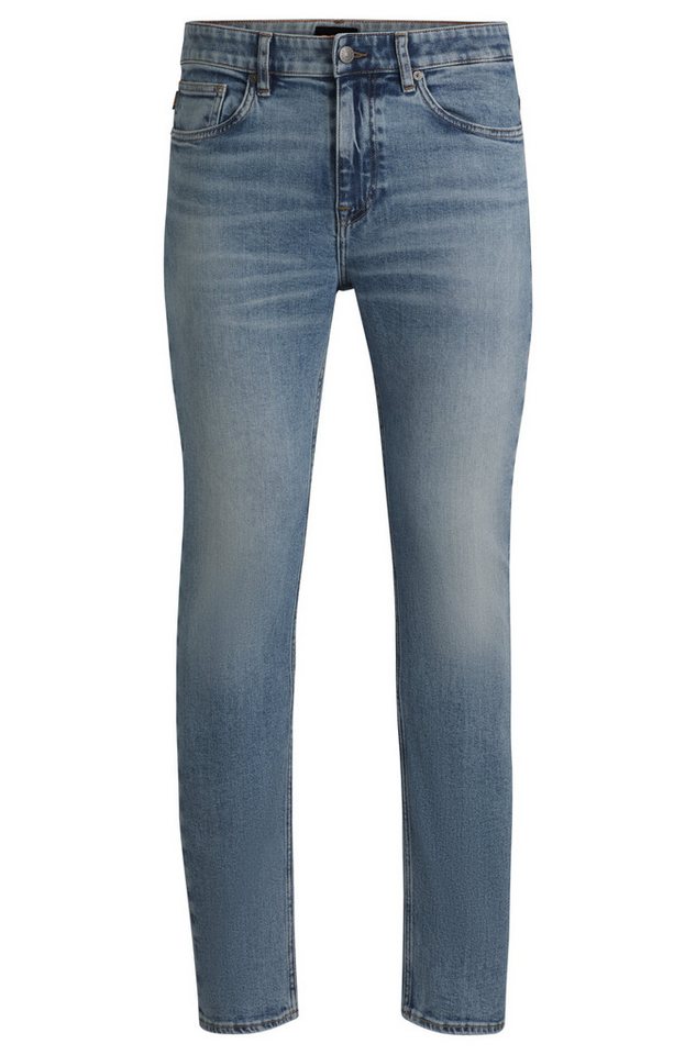 BOSS ORANGE Straight-Jeans Delaware mit Leder-Badge von BOSS ORANGE