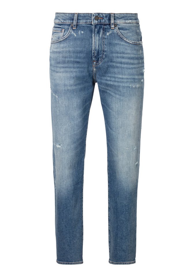 BOSS ORANGE Straight-Jeans Re Maine mit BOSS Leder-Badge von BOSS ORANGE
