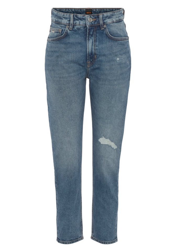 BOSS ORANGE Stretch-Jeans Elsa Mid Rise Mid Waist, mittlere Leibhöhe Premium Denim Jeans im stonewashed Look von BOSS ORANGE