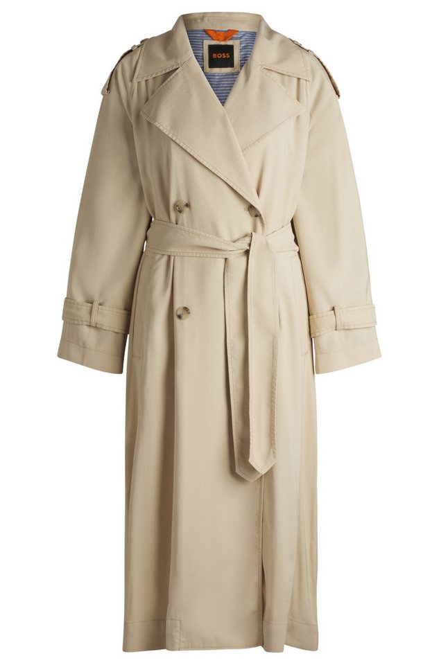 BOSS ORANGE Strickmantel Relaxed-Fit Trenchcoat - Relaxed Fit von BOSS ORANGE