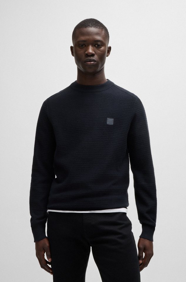 BOSS ORANGE Strickpullover Anion mit BOSS-Badge von BOSS ORANGE