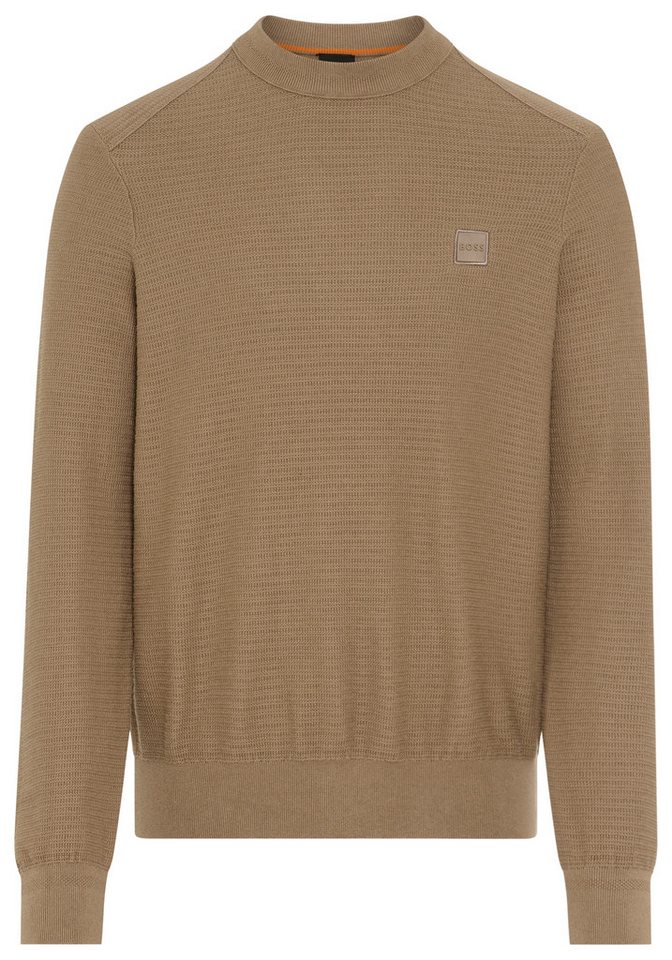 BOSS ORANGE Strickpullover Anion mit BOSS-Badge von BOSS ORANGE