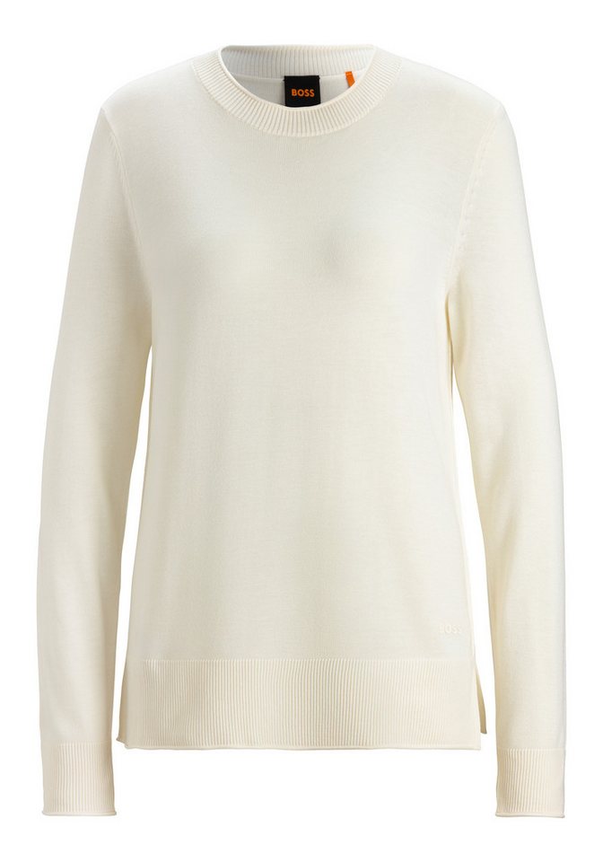 BOSS ORANGE Strickpullover C_Fanikale klassicher Basic-Pullover, Rundhals von BOSS ORANGE