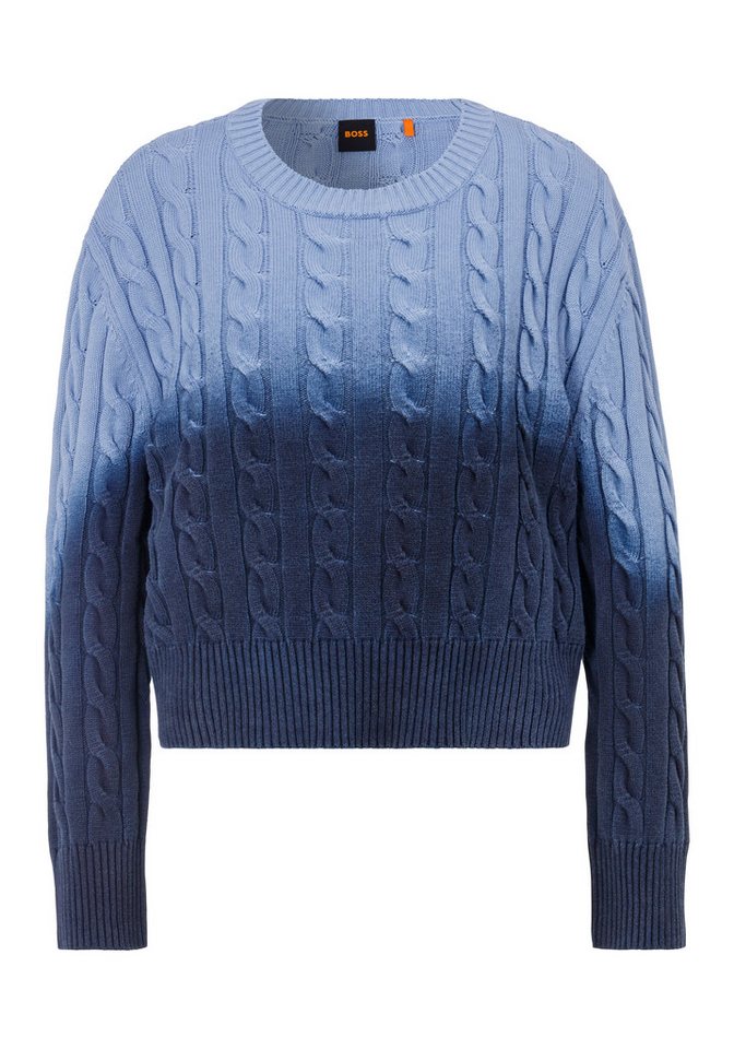 BOSS ORANGE Strickpullover C_Fenesis mit Zopfstrickmuster BOSS ORANGE Strickpullover C_Fenesis mit Zopfstrickmuster von BOSS ORANGE