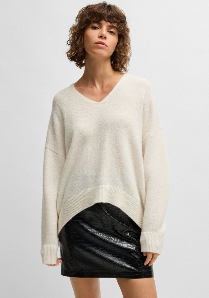BOSS ORANGE Strickpullover C_Fondella mit überschnittenen Schultern von BOSS ORANGE