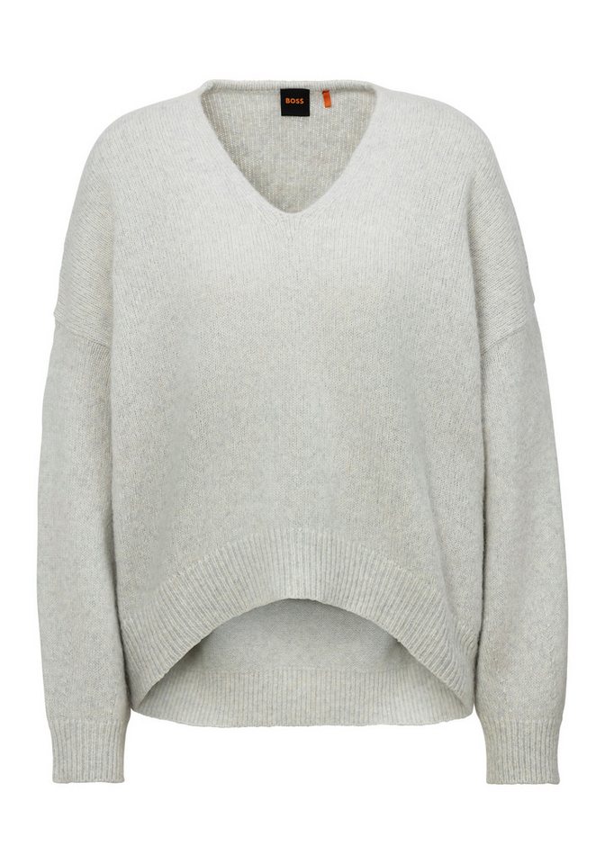 BOSS ORANGE Strickpullover C_Fondys mit V-Ausschnitt von BOSS ORANGE
