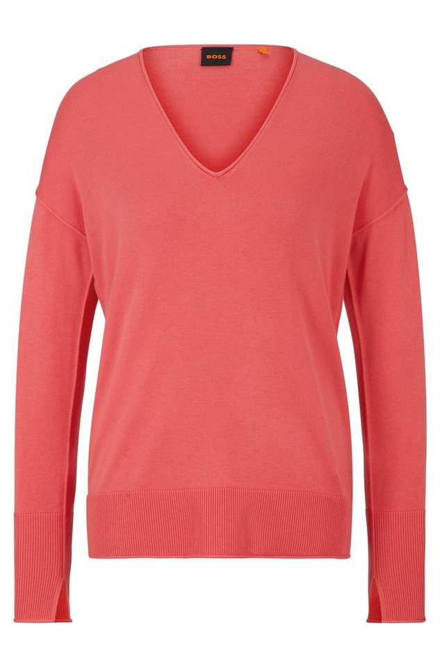 BOSS ORANGE Strickpullover C_Freno Premium Damenmode mit Ziernaht von BOSS ORANGE