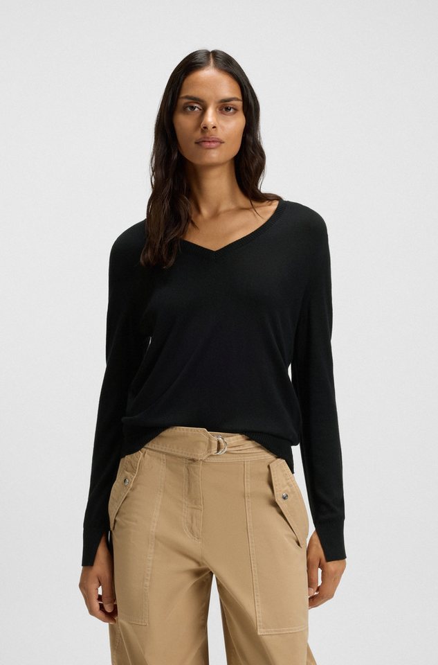 BOSS ORANGE Strickpullover Fiaffella Premium Damenmode mit Ajouré-Detail hinten BOSS ORANGE Strickpullover Fiaffella Premium Damenmode mit Ajouré-Detail hinten von BOSS ORANGE