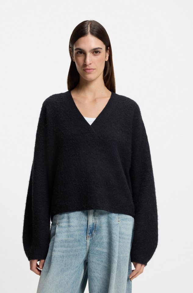 BOSS ORANGE Strickpullover Fiti Premium Damenmode mit V-Ausschnitt BOSS ORANGE Strickpullover Fiti Premium Damenmode mit V-Ausschnitt von BOSS ORANGE