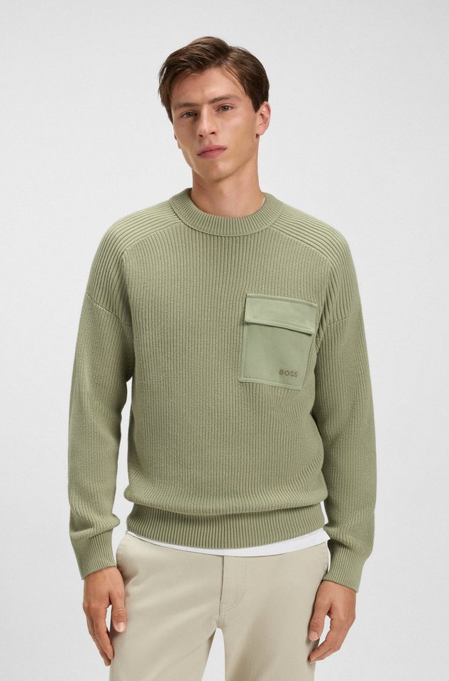 BOSS ORANGE Strickpullover Kalamaro mit Brusttasche BOSS ORANGE Strickpullover Kalamaro mit Brusttasche von BOSS ORANGE