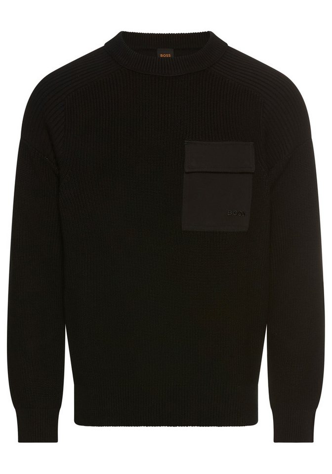BOSS ORANGE Strickpullover Kalamaro mit Brusttasche BOSS ORANGE Strickpullover Kalamaro mit Brusttasche von BOSS ORANGE