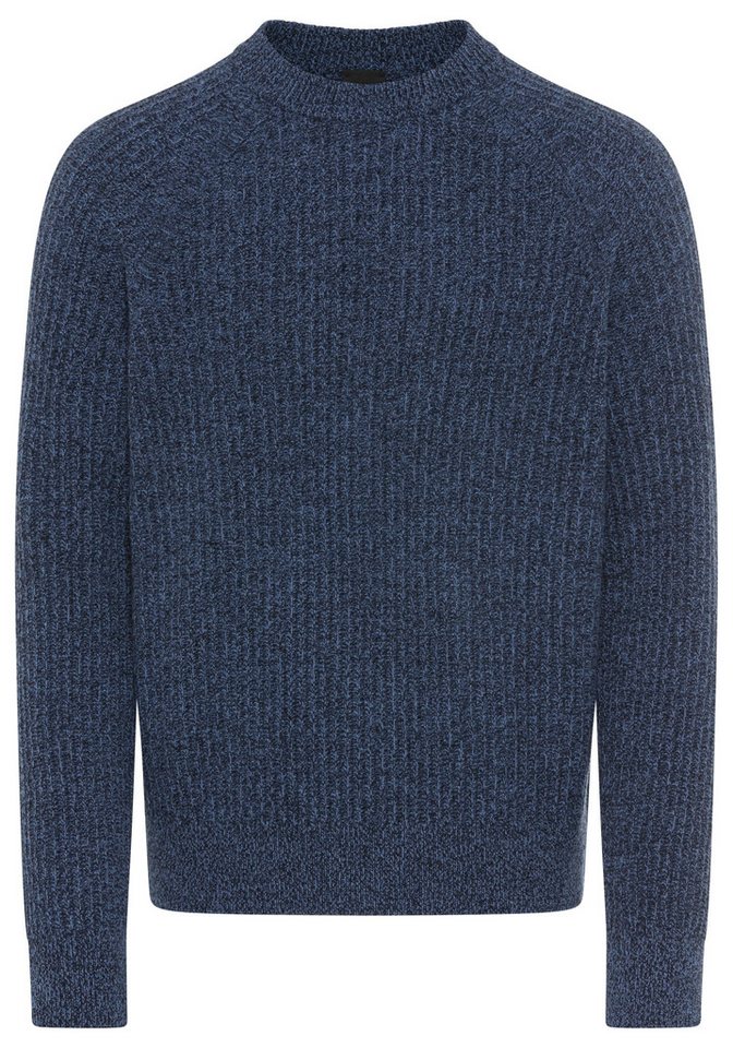 BOSS ORANGE Strickpullover Klacier Rundhalsausschnitt, Relaxed Fit, Rippstrick von BOSS ORANGE