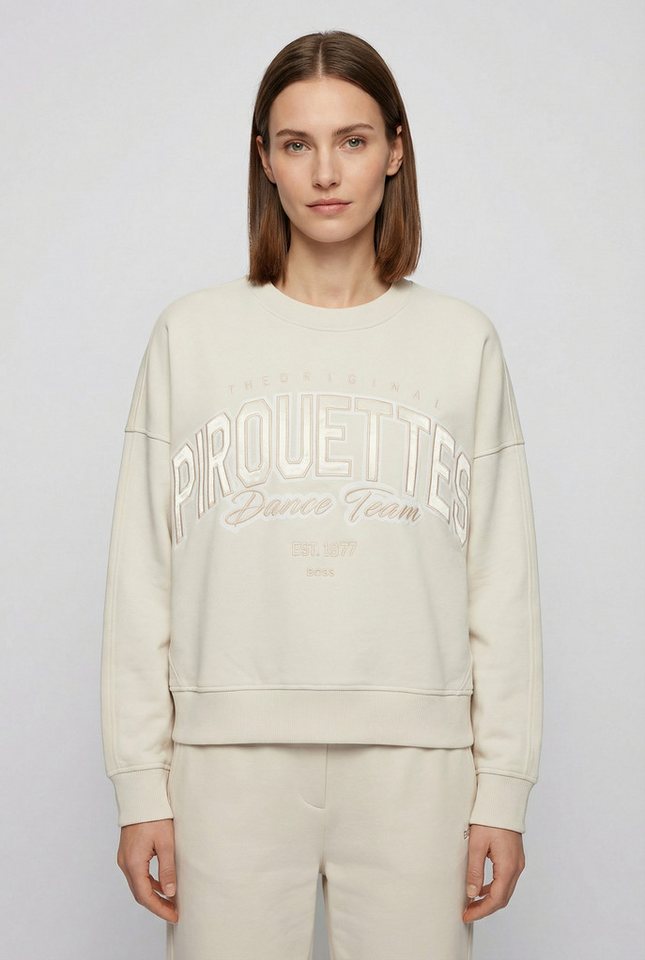 BOSS ORANGE Sweater Ever Premium Damenmode im Oversized Fit, Rundhalsform von BOSS ORANGE