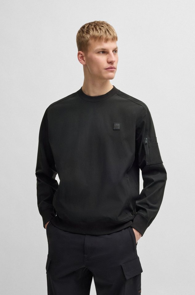 BOSS ORANGE Sweater mit Logo-Badge von BOSS ORANGE