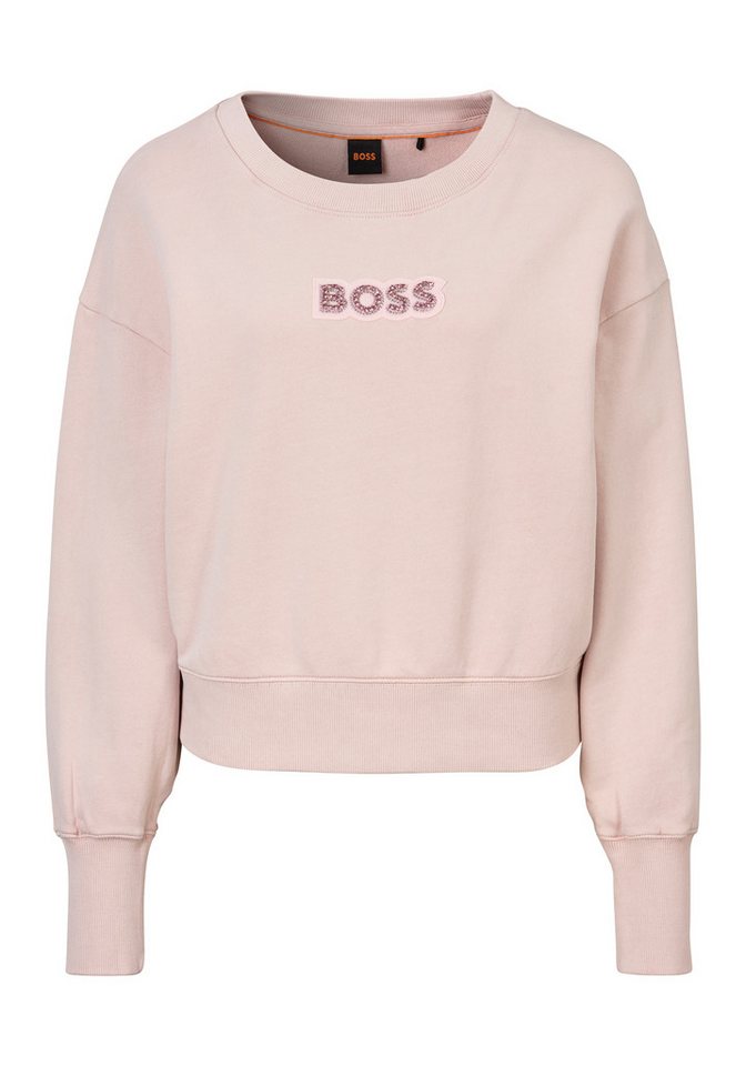 BOSS ORANGE Sweatshirt Elay Stonebadge Premium Damenmode mit BOSS Logo von BOSS ORANGE