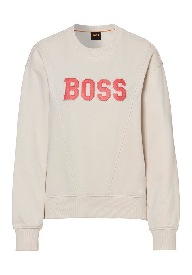 BOSS ORANGE Sweatshirt C_Eprep_2 mit BOSS-Logostickerei von BOSS ORANGE