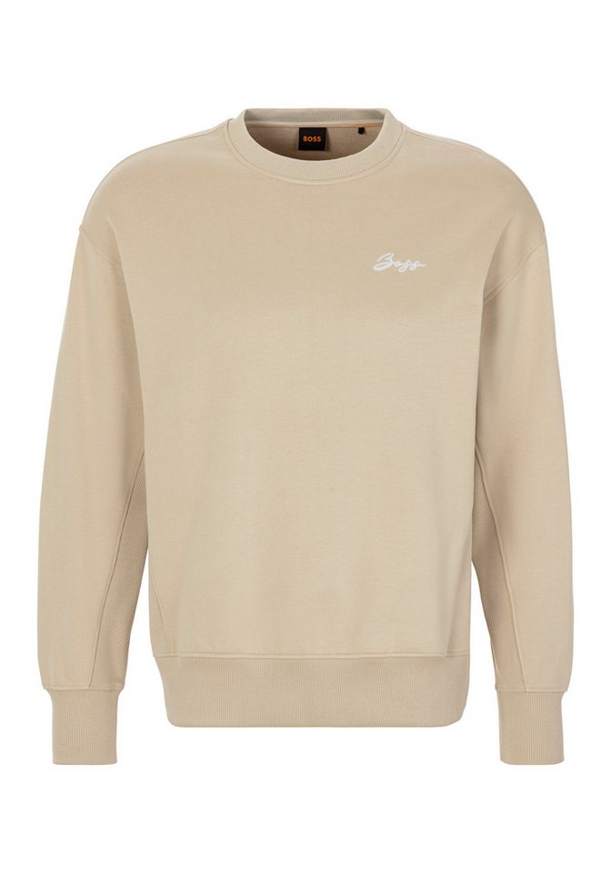 BOSS ORANGE Sweatshirt Eteia Premium Damenmode mit Rippdetails, Logo von BOSS ORANGE